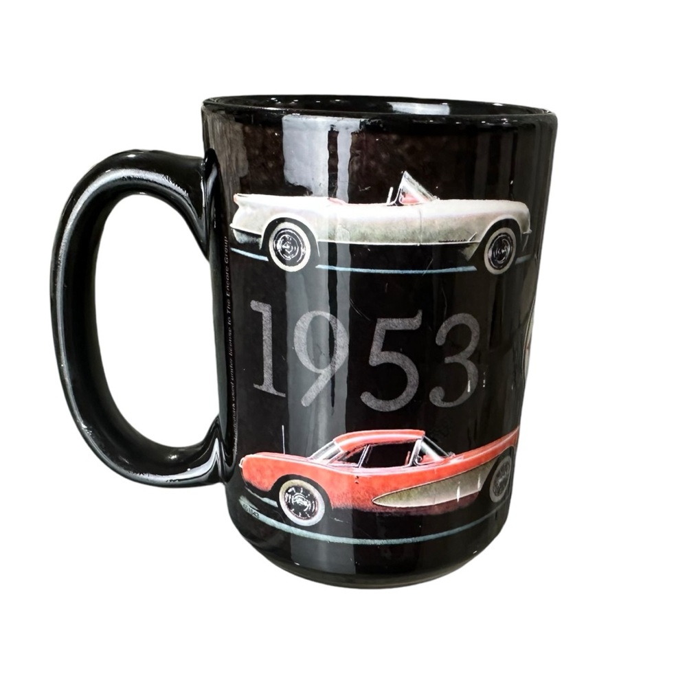 1953-1962 Chevrolet‎ Corvette Vette C1 Black Graphic Collectible Coffee Mug Cup